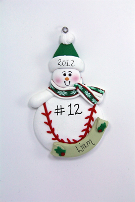 Picture of Snowman On Baseball