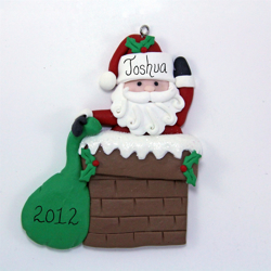 Picture of Santa in Chimney