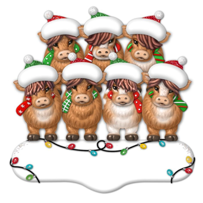 Picture of Cow Family of 7