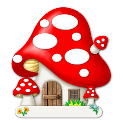 Picture of Mushroom House with 3 Ovals