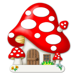 Picture of Mushroom House with 4 Ovals