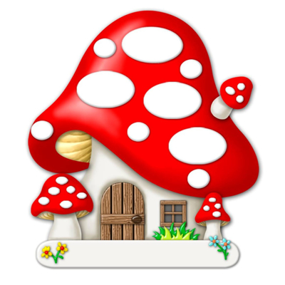 Picture of Mushroom House with 4 Ovals