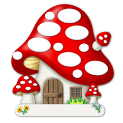 Picture of Mushroom House with 6 Ovals